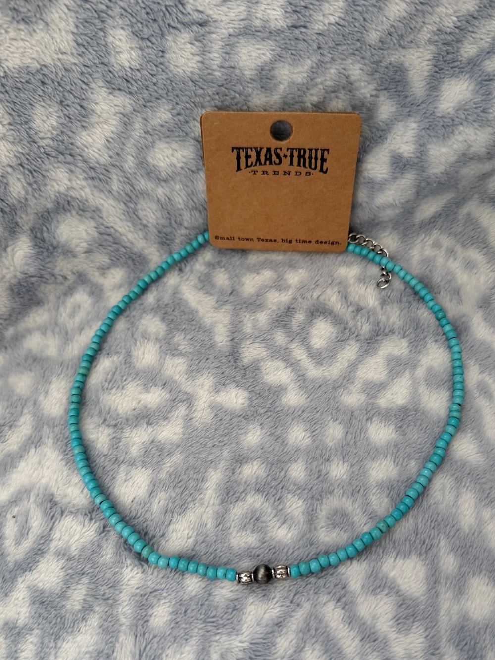 Turquoise Beaded Choker Necklace